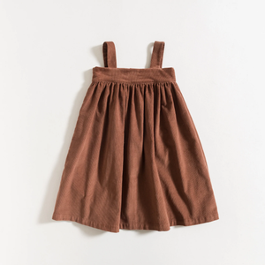 Grace Baby & Child Long Dress - Chestnut Corduroy - 4Y, 5Y, 6Y