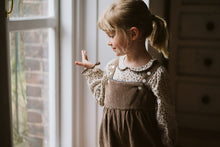 Load image into Gallery viewer, Little Cotton Clothes Margo Dungarees - oak cord - 4/5Y Last One