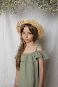 Bebe Organic Birgita Dress - Khaki 3Y Last One