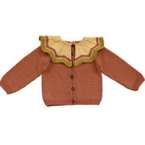 Kalinka Kids Butterfly Cardigan - Banana, Aqua, Copper - 2-3Y, 3-4Y, 4-5Y, 5-6Y