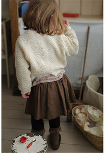 Amber Skirt Leggings - Cream, Brown - 100/105cm, 105/112cm