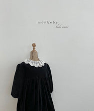 Load image into Gallery viewer, Monbebe Mono Velvet One-piece - Navy, Grey - 3/4Y, 5/6Y