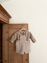 Load image into Gallery viewer, Monbebe Nania Dungaree - Brown, Beige Cream - 1/2Y, 3/4Y, 5/6Y