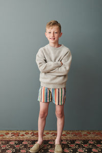 Caramel Pepper Short -Multi Stripe - 3Y, 4Y, 6Y