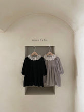 Load image into Gallery viewer, Monbebe Mono Velvet One-piece - Grey - 5/6Y Last One