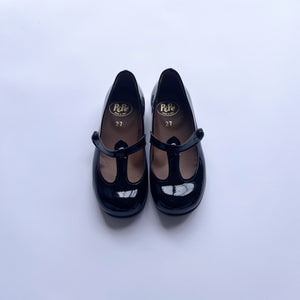 Pèpè T-bar Ballerinas - Vernice Nero - 24, 28