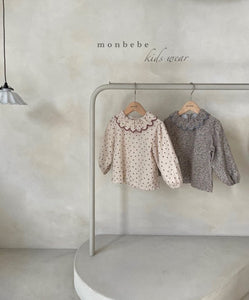 Monbebe Isabe Blouse - Heart/Flower - 3/4Y, 5/6Y, 7/8Y