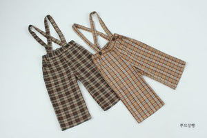 Pourenfant Emilio Suspender Pants - Brown, Camel - 100cm, 110cm, 120cm