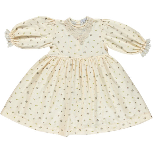 Bebe Organic Adele Dress - Cream 4Y Last One