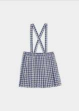Load image into Gallery viewer, Caramel Hedera Skirt - Navy Check - 3Y, 4Y