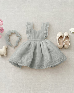 Noralee Province Dress - Dusty Blue - 2Y, 4Y, 6Y