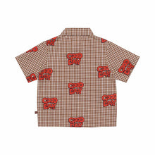 Load image into Gallery viewer, Wynken Board Shirt - Caramel Gingham/Red - 6Y Last One