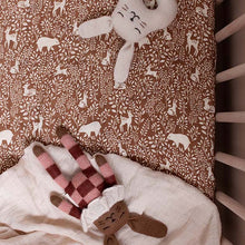 Load image into Gallery viewer, Main Sauvage Knitted Soft Toy - Bunny - Sienna Check Pyjamas