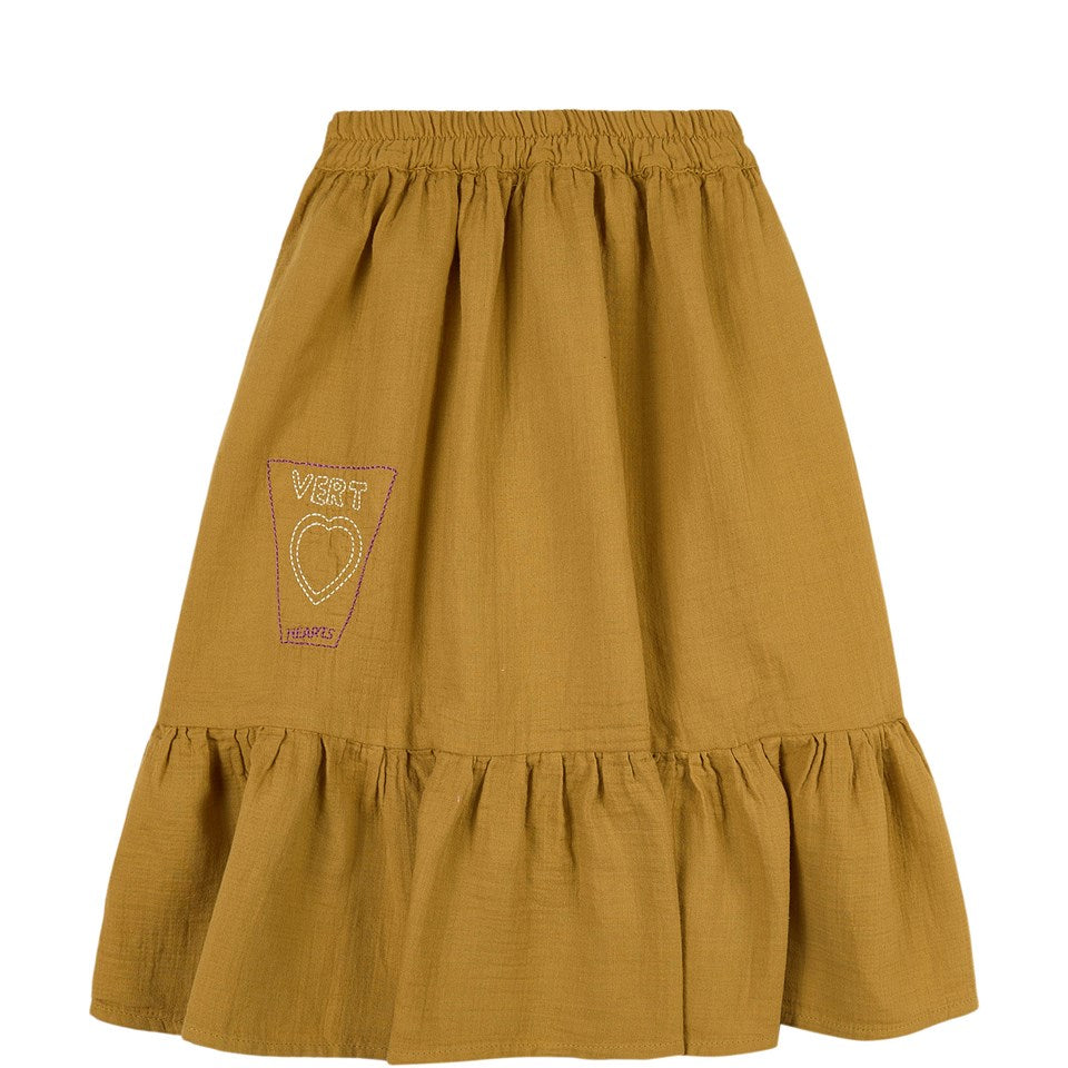 Yellow Pelota Emma Skirt - Olive - 4Y