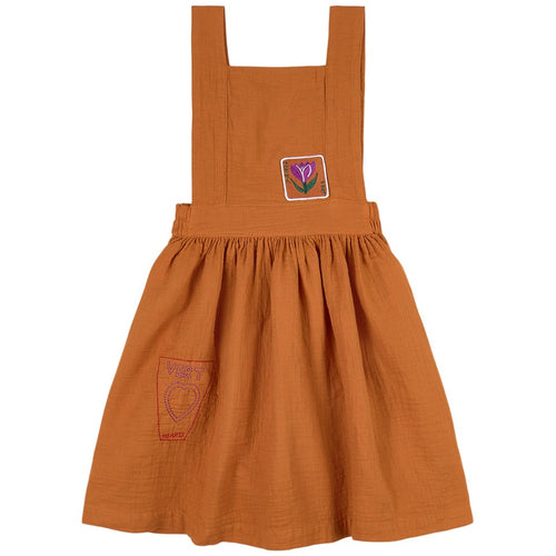 Yellow Pelota Vert Apron Dress - Terra - 2Y, 4Y