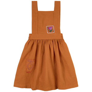 Yellow Pelota Vert Apron Dress - Terra - 2Y, 4Y