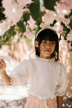 Load image into Gallery viewer, Liilu STELLA BLOUSE - Milk，Ocean Blue - 2Y，4Y