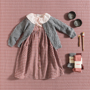 Grace Baby & Child Long Dress - Pink Wood Winker - 3Y, 4Y, 5Y, 6Y
