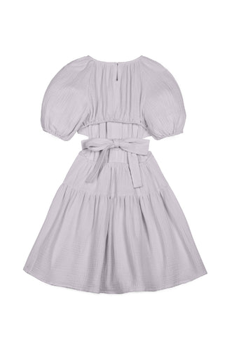 Mipounet Marine Muslin Cut Out Dress - 6Y, 8Y