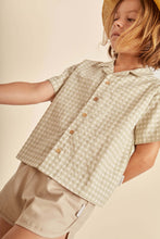 Load image into Gallery viewer, Mipounet Matteo Vichy Shirt - 4Y, 6Y, 8Y
