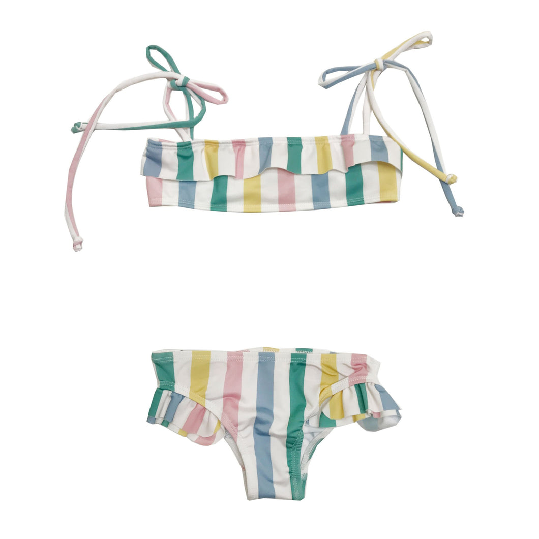 Hugo Loves Tiki Ruffled Bikini - Pastel 4T Last One