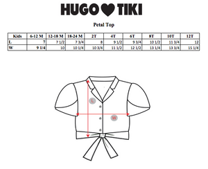 Hugo Loves Tiki Tie Crop Top - Pink Seashells 4T last one