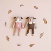 Load image into Gallery viewer, Main Sauvage Knitted Soft Toy - Puppy - Nut Overall