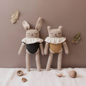 Main Sauvage Knitted Soft Toy - Kitten - Ochre Bodysuit
