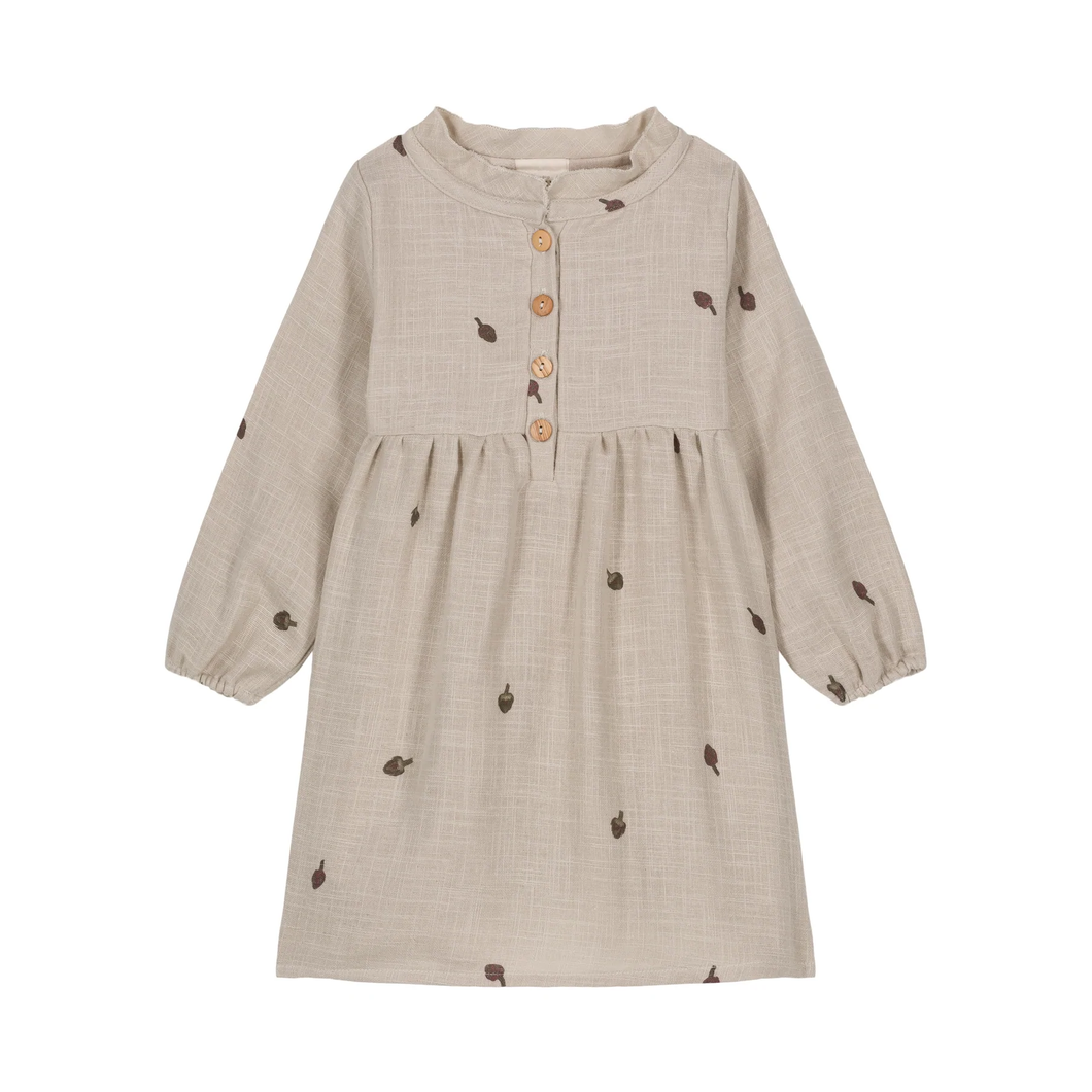 Studio Boheme Vermont Dress - Artichoke Grey - 24M Last Ones