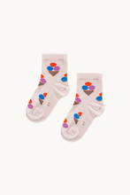 Load image into Gallery viewer, Tinycottons Ice Cream Quater Socks - Light Pink - 2Y, 6Y