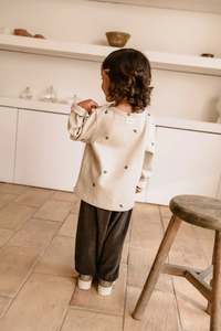 Studio Boheme Noe Sweatshirt - Artichoke Ecru/Artichoke Grey - 24M, 36M, 4Y, 6Y, 8Y