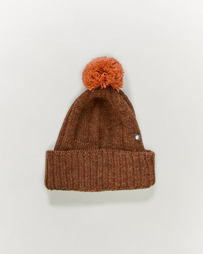 Oeuf Pom Pom Hat - Chocolate - S, M