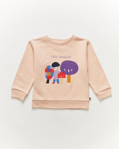 Oeuf Sweatshirt - Silver Peony/Tree Hugger - 2/3Y, 4/5Y
