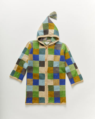 Oeuf Patchwork Hooded Coat - Bright Beige - 2/3Y, 3/4Y, 4/5Y, 5/6Y