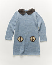 Load image into Gallery viewer, Oeuf Peace Pocket Dress - Mist - 1/2Y, 3/4Y, 4/5Y, 5/6Y