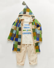 Load image into Gallery viewer, Oeuf Patchwork Hooded Coat - Bright Beige - 2/3Y, 3/4Y, 4/5Y, 5/6Y